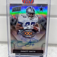 2022 Panini Prizm Emmitt Smith Super Bowl AUTO SSP #SBXXX-ES Dallas Cowboys