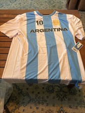 Argentina Lionel Messi #10 Licensed AFA Official Soccer Jersey XL WORLD CUP