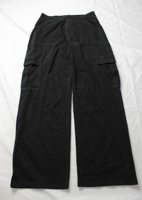Halara Women's Mid Rise Pocket Straight Leg Casual Cargo Jeans EJ3 Black Large