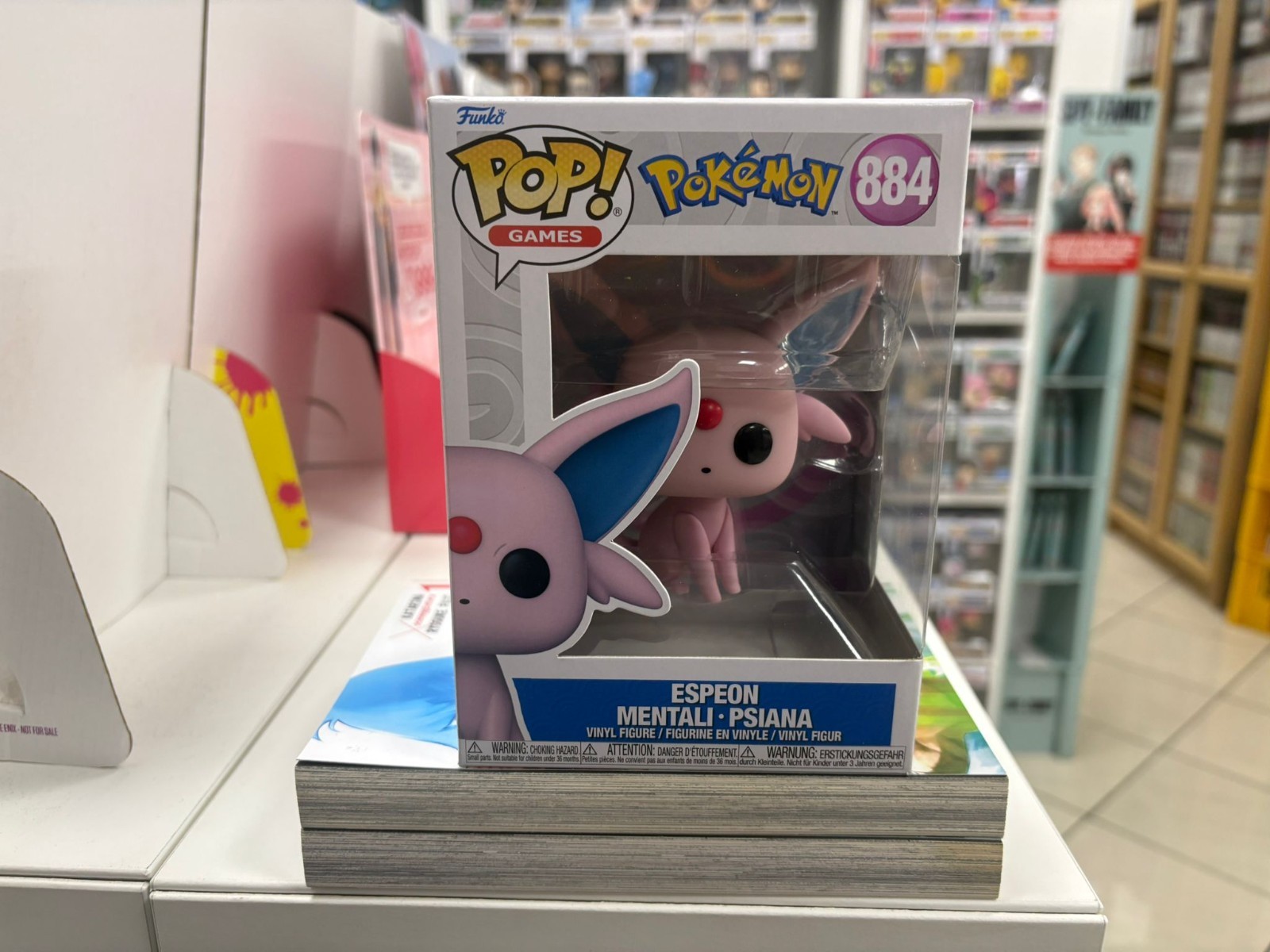 FUNKO POP! ESPEON 884 - FLOCKED - POKEMON - VINILO ORIGINAL + PROTECTOR - Imagen 2