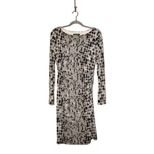 LAUREN RALPH LAUREN $129 Jersey Stretch Long Sleeve Sheath Dress Gray Size 8