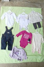 NEW WITH TAGS, 3 MONTHS BABY GIRL 10PC LOT CLOTHES NWT OSHKOSH, CARTER'S..