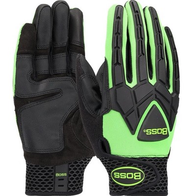 3 Pair Boss XL Green Microfiber Impact Protection Touchscreen Compatible 