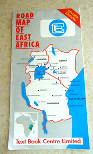 Road Map of East Africa ~ Published by Text Book Centre Limited/Nairobi, Kenya