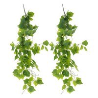 2Pcs Kunstpflanze HäNgend 105Cm LäNge KüNstliche HäNgepflanzen Wartungsfreie