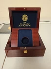 2009 US Gold $20 Ultra High Relief Double Eagle Display Wood Box  + Book NO COIN