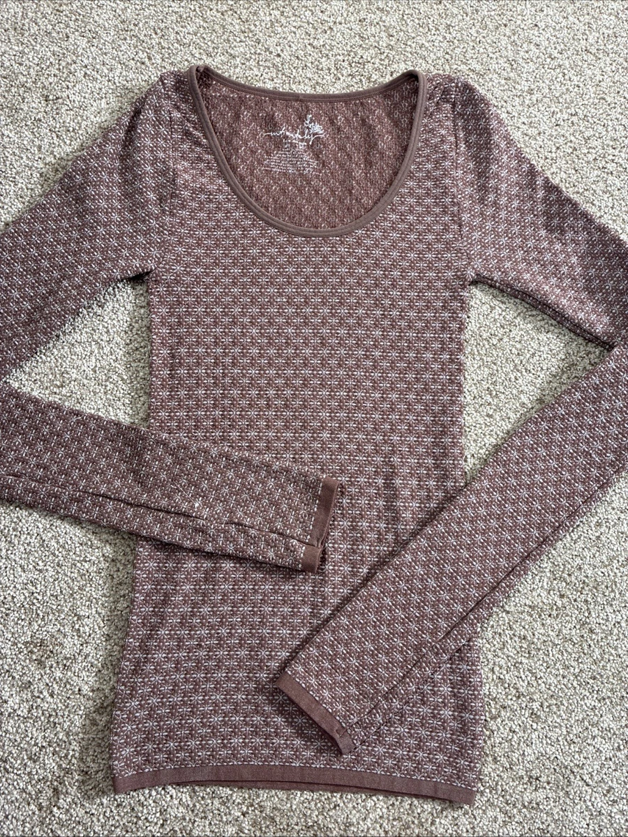Haut Femme Free People Violet - Dos En Crochet Gaze, Manches Longues, Boutonnage - Taille XS-M