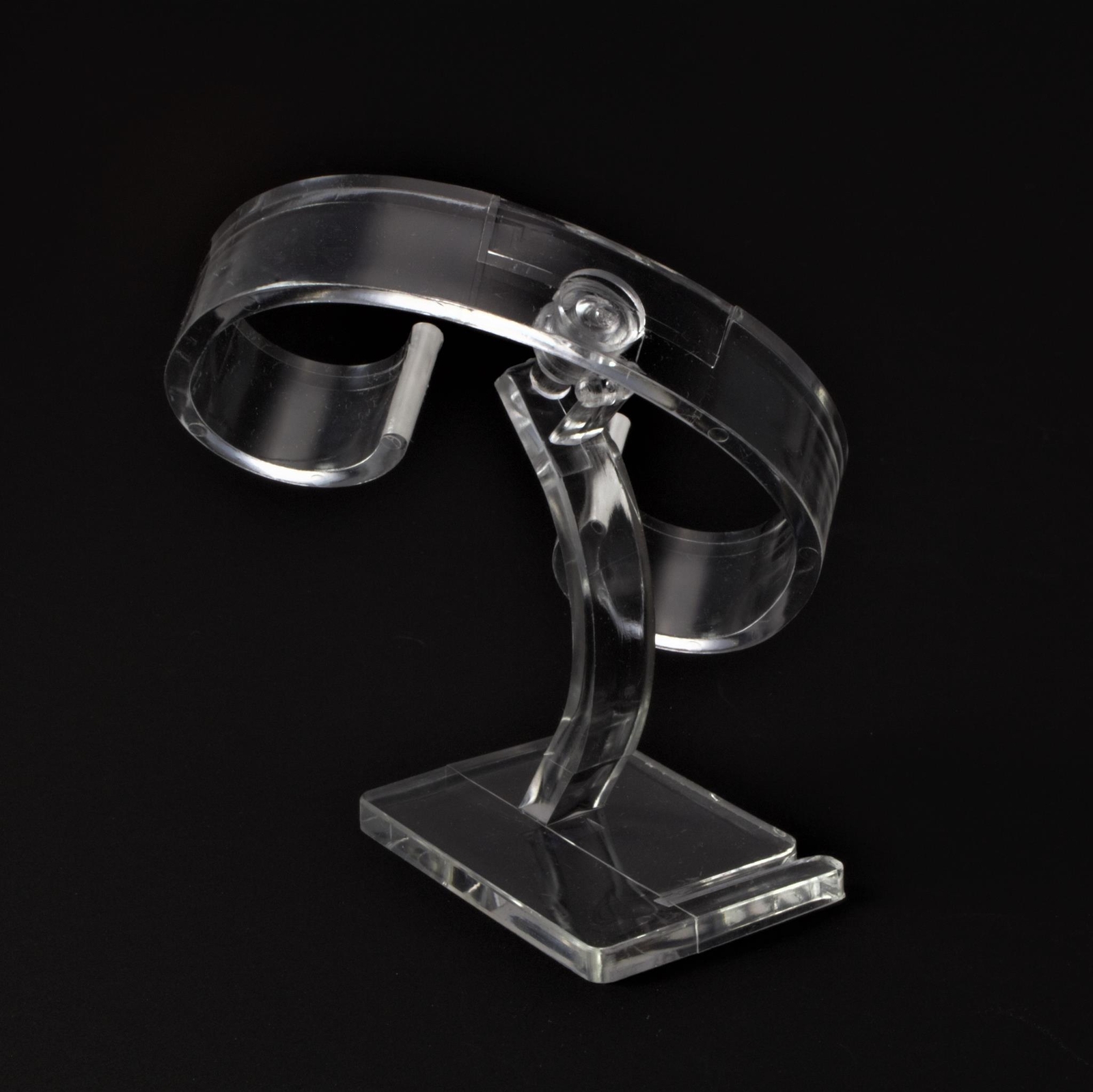 Decorative acrylic swivel watch display for gents watch professional quality