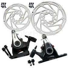 TRP Spyre Flat Mount Disc Brake Set F+R Caliper 160+140 Rotors for Road GRX Bike