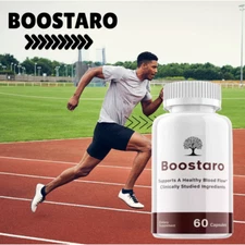 Boostaro Capsules Blood Flow Virility Supplement For Men 60 Caps Pack of 1