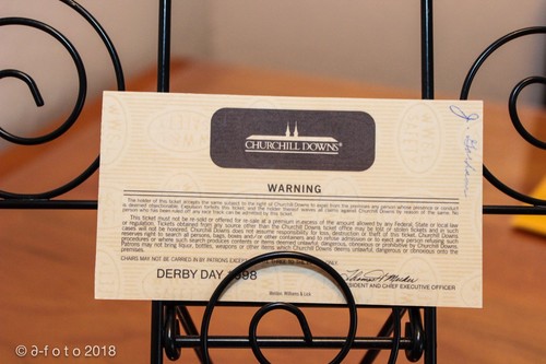 Biglietto ingresso Kentucky Derby 1998 1° piano Clubhouse - Foto 3 di 5