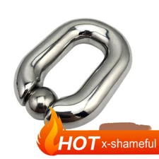 Thick Heavy Duty Stainless Steel Metal Male Ball Stretcher Ring Peni Reinforce