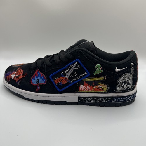 💀🔥Nike SB Dunk Low Pro QS Neckface Sneaker Größe 10 Herren mit Karton - Bild 13 von 21