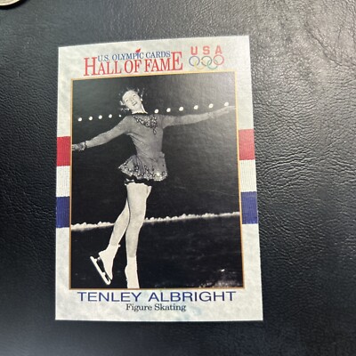 Jb10a Us Olympic Hall Of Fame 1991 Impel #38 Tenley Albright Figure Skating