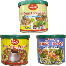 1 Pack - 8oz Lee Brand Seasoning Mix Soup Broth Powder Selection - Choose Flavor