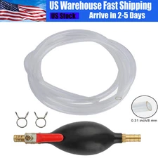 Gas Transfer Siphon Pump Gasoline Siphone Hose Oil Water Fuel Transfer Hand Pump