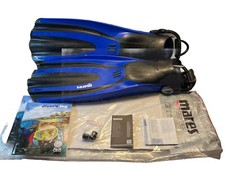 Mares Avanti SuperChannel Open Heel Fin - Bungee Blue Reflex, Size - Regular