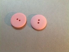 25 NEW 3/4 INCH  COUNTRY  PINK DULL/MATTE FINISH BUTTONS # 261CD29-38