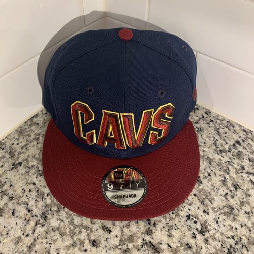 Cleveland Cavaliers New Era 9FIFTY NBA Navy Adjustable Snapback Cap Hat OSFM - Picture 2 of 5