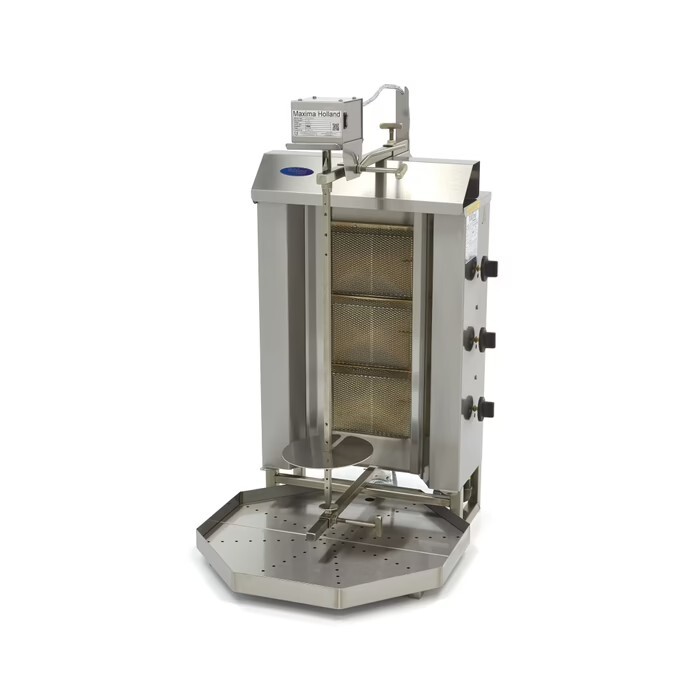 Gastronomie Gas Dönergrill Gyrosgrill Drehspießgrill Schawarmagrill 3 Brenner