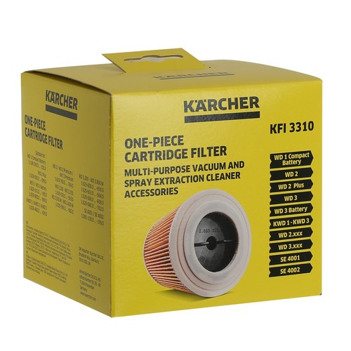 Karcher Vacuum Cleaner Cartridge Filter WD2 PLUS WD3 KWD1 KWD3 WD3 SE4001 SE4002 - Picture 4 of 5