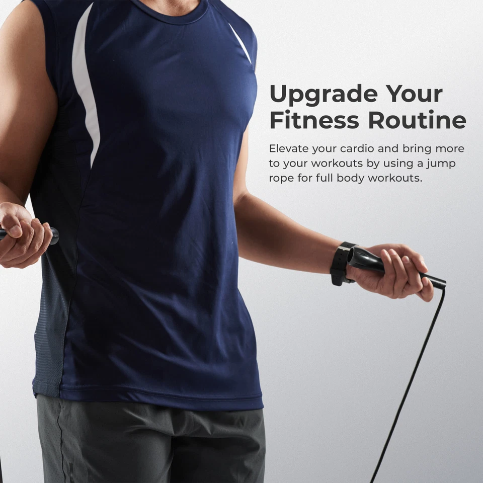 Corda de salto Sunny Health & Fitness - SF-JR01-BK - Imagem 2 de 4
