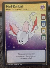 Neopets Trading Card Game TCG Sealed Promo Pack With Red Korbat