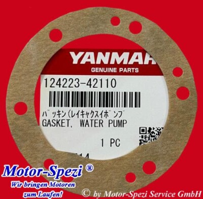 Yanmar Impellerdichtung, passt für 2GM20F und 3GM30F, original 124223-42110