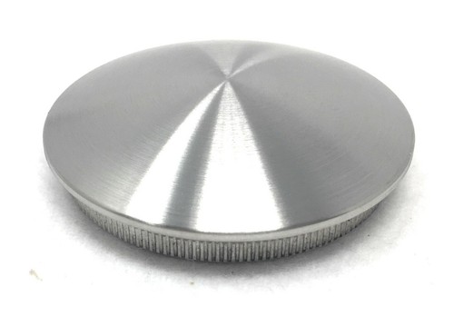 Edelstahl Stopfen Kappe Deckel  Rändel für Rohr Endkappe  V2A Geländer Handlauf - Afbeelding 6 van 9