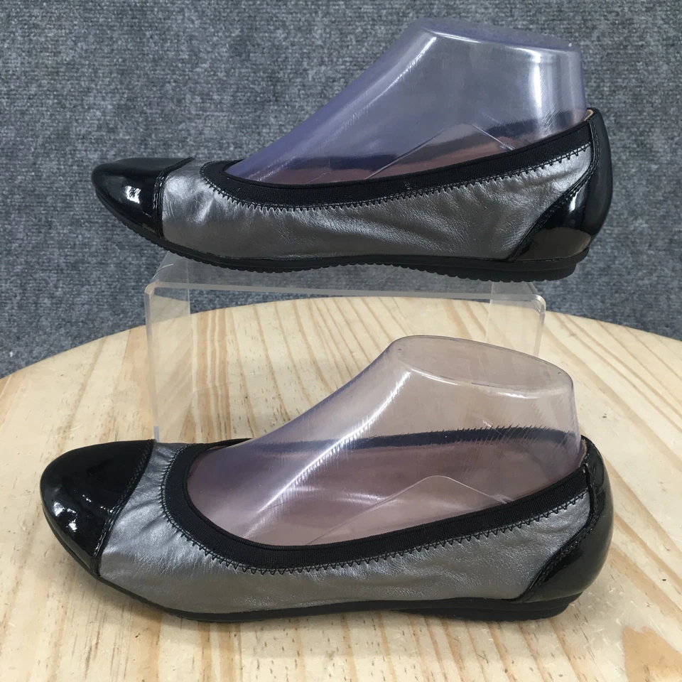 Croft и Barrow туфли женщин 6,5 M Софи балетки черный серый искусственной кожи - Изображение 2 из 4
