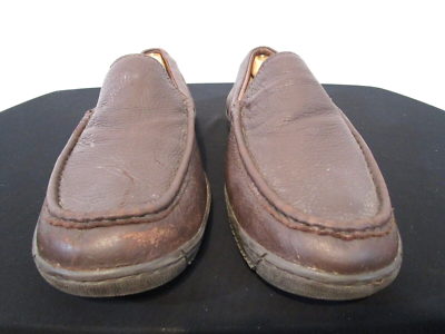 UGG Australia Leather Slip-On Loafers 3027 Shoes Brown Men\'s Size 12 UGG Australia Brown Leather & Sheepskin Men main image 4
