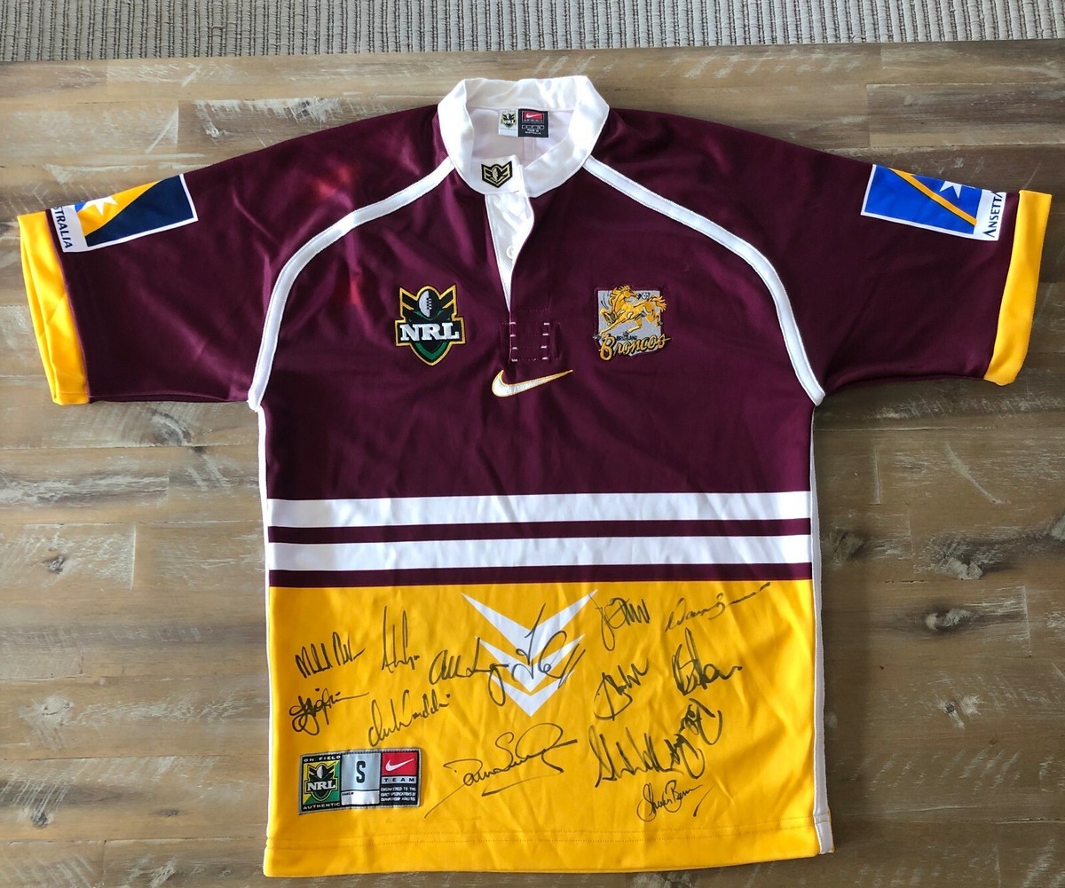Brisbane Broncos Full 1999 NRL Premiership Team SIGNED