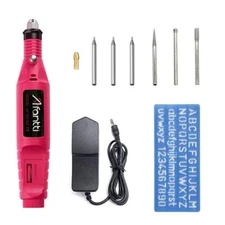 Corded Electric Engraver Pen Engraving Etching Tool Etcher Kit with | Stencil...