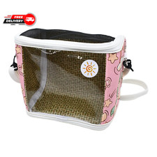 Transparent Breathable Bird Carrier Bag for Parrots  Small Pets 21x21x6cm