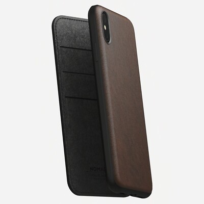 Iphone XS Max Nomad Rugged Folio case *NEW* rustic brown