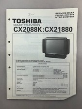Toshiba CX2088K CX21880 Original Service Manual Free Shipping