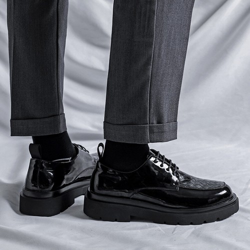 Mens British Platform Loafers Oxford 