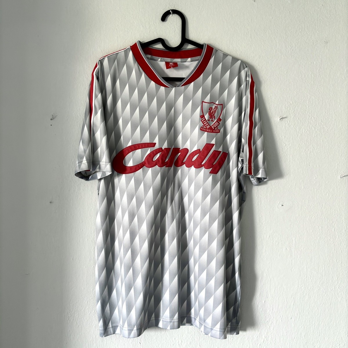1989 1990 Liverpool Retro Replica Vintage Away Kit Candy Soccer