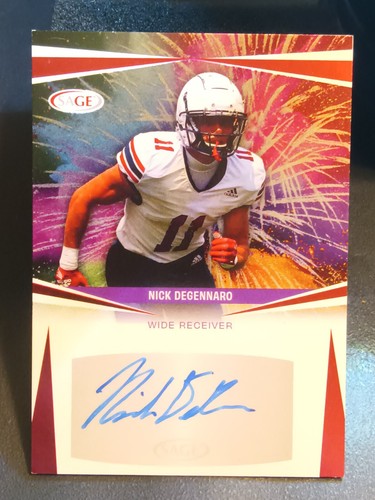 2025 Sage Low Series Red Holo Auto #A-ND Nick Degennaro - Richmond