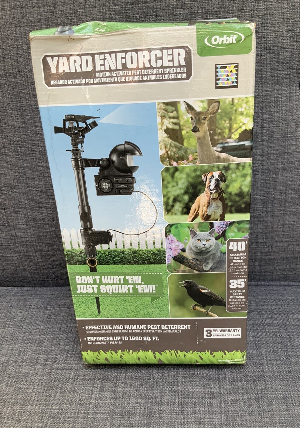 Orbit Yard Enforcer MotionActivated Sprinkler Black 62100 eBay