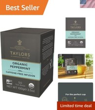 50 Count Organic Peppermint Tea Bags - Caffeine-Free Herbal Refreshment