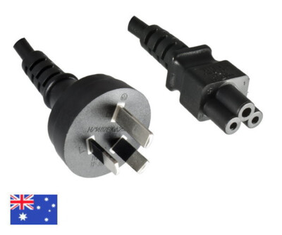 DINIC Netzkabel Australien Typ I auf C5, 0,75mm², 1,8m, schwarz