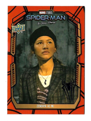 2023 Upper Deck Spider-Man No Way Home Blue Foil Ensemble E-4 Zendaya as MJ