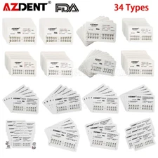 10X AZDENT PLUS Dental Ortho Mesh Base Brackets Braces Roth.022 Hook 3 4 5 Metal