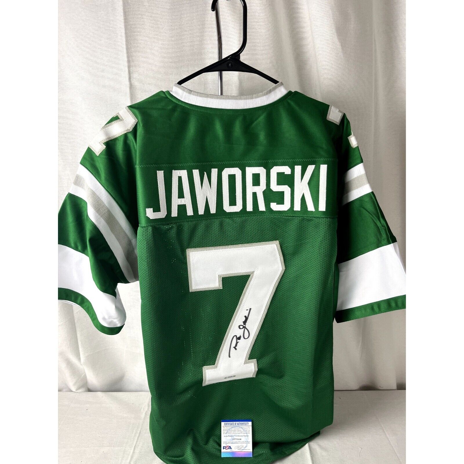ron jaworski signed jersey