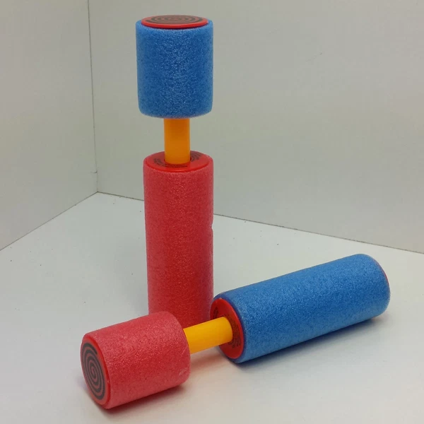 LAND-HAUS-SHOP Wasserpistole Poolkanone Wasser Schaumstoff Pool Pistole Spritze Kanone Badespaß