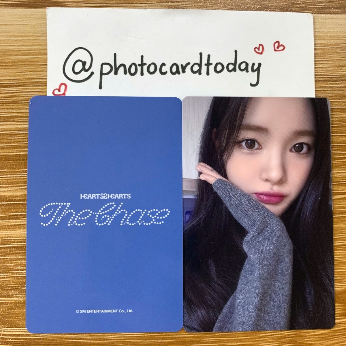 Hearts2Hearts エイナ クローバー　直筆メッセージカード セット Hearts2Hearts H2H x The Chase musicart EVENT daejeon PHOTOCARD