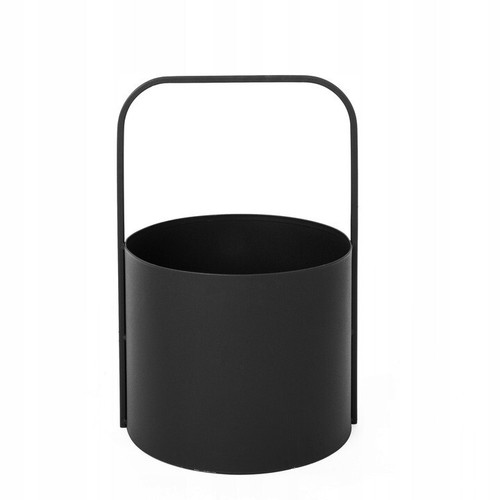 Stojak na drewno kominkowe Metal Drewno kominkowe Wiadro czarny Kosz na drewno opałowe Kosz na ognisko LOFT - Zdjęcie 13 z 17