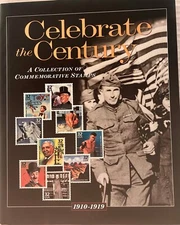 USPS CELEBRATES THE CENTURY 1910-1919 COMMEMORATIVE COLLECTION STAMP BOOK COMPLE