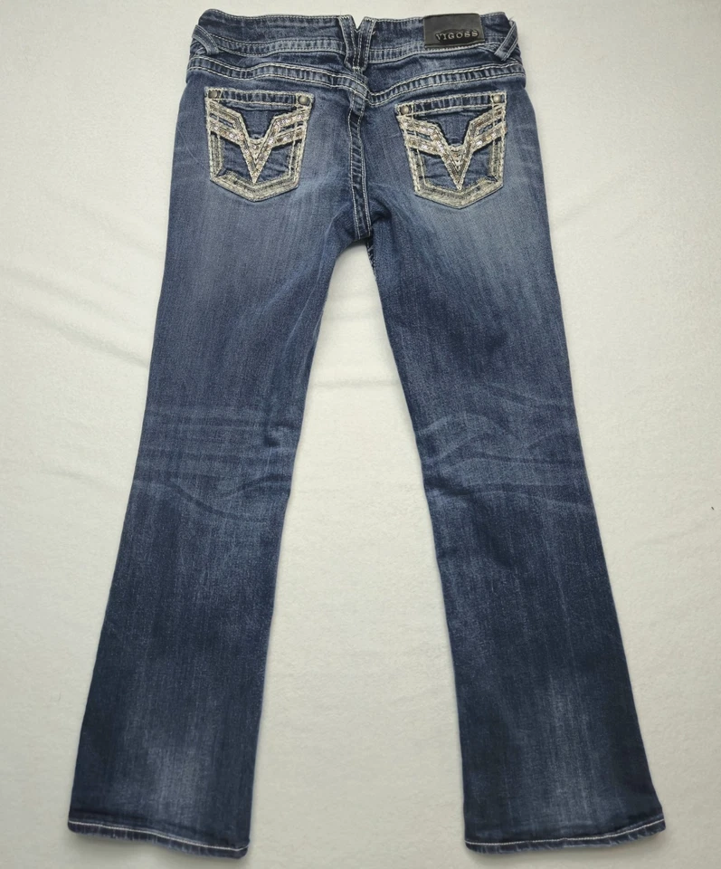 Vigoss Jeans Women's Size 9/10 The Chelsea Bootcut Cowgirl Embroidered 32x33 - Image 3 of 4